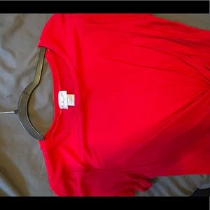 Red silky blouse women’s size large